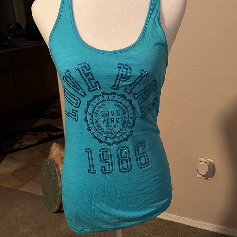 PINK Victoria's Secret Turquoise Tank Top